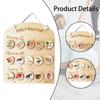Daily Routine Chart for Kids, Wooden Chore Visual Perception, Schedule