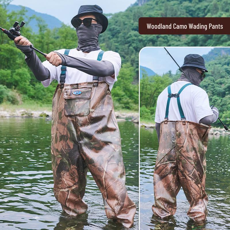 

Износостойкие вейдерсы HaiXiang - Утепленные, полукомбинезон, цельные с прочной подошвой из сухожилий для рыбалки. 42