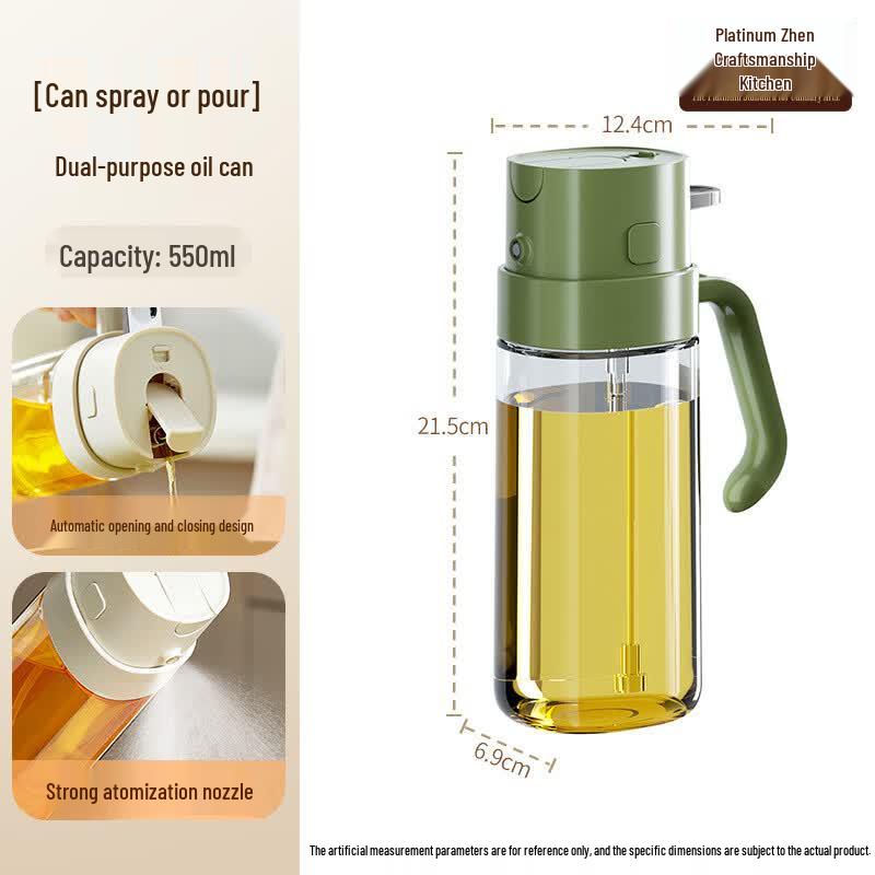 Borzhen Chef Drip-Free Glass Oil Dispenser зелёный