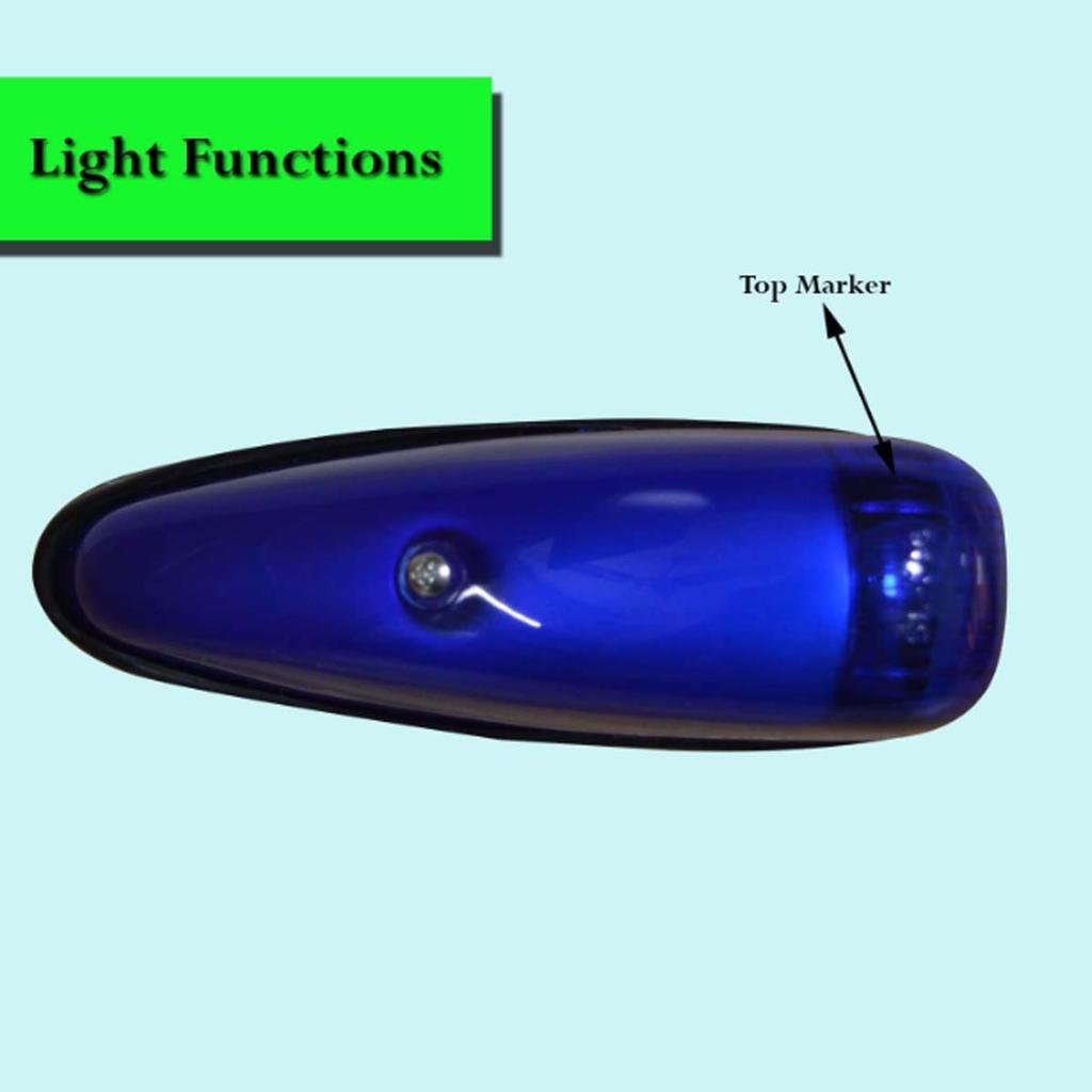 APSMOTIV Marker Lights Kit Teardrop Style Waterproof Decoration Marker Lights with 12v Bulbs Replacement for Heavy Duty Truck Kenworth Peterbilt