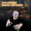 Outdoor Rising From Ground Breaking Skeleton Light Props Spooky Decoration for Yard Lawn Patio Festival Party Haunted House