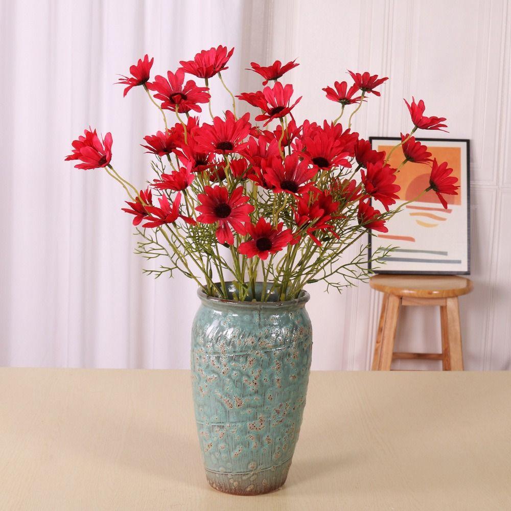 Long Branch Artificial Daisy Flowers Multi-color Natural Simulation Simulation Daisy Flowers 5 Head Widely Use