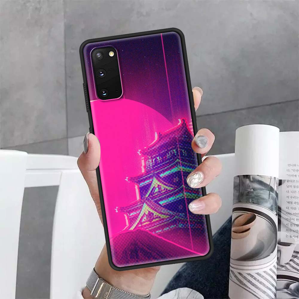 Soft Phone Case For Samsung Galaxy Note 20 Ultra 10 Lite S10 Plus S20 FE 5G 9 8 Back Cover S21 Funda Japanese Style Art Japan