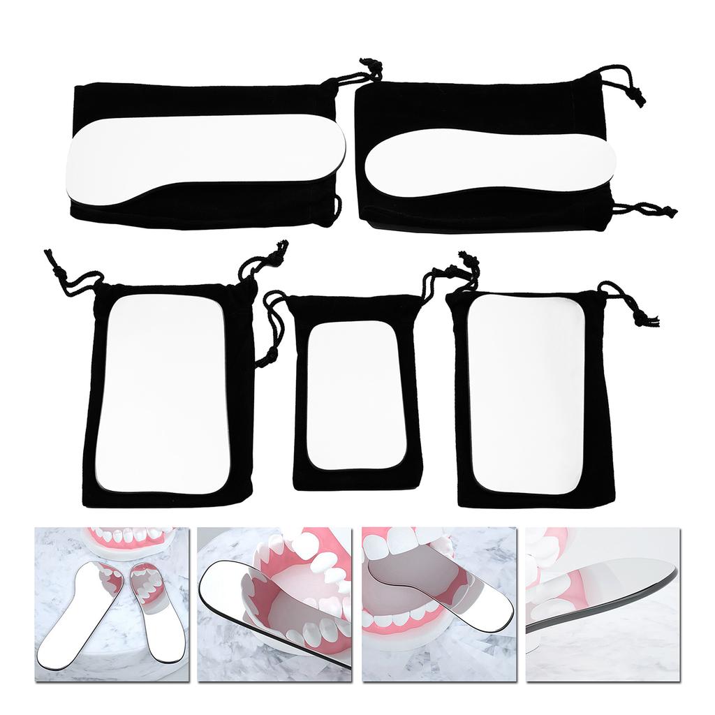 5 Stück/Set Wellck Dental Kieferorthopädischer Spiegel Fotografie Doppelseitige Spiegel Zahnmedizin Reflektor Intraoral