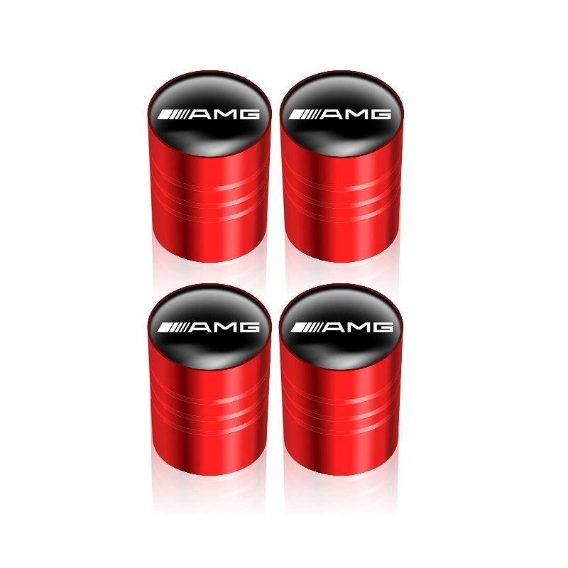 GDX2  New Car Tire Valve Caps Emblem Metal Cap QMXYZ-AMG For Mercedes Benz AMG W203 W204 B/C/E/S Class GLC CLA GLE Interior Mouldings