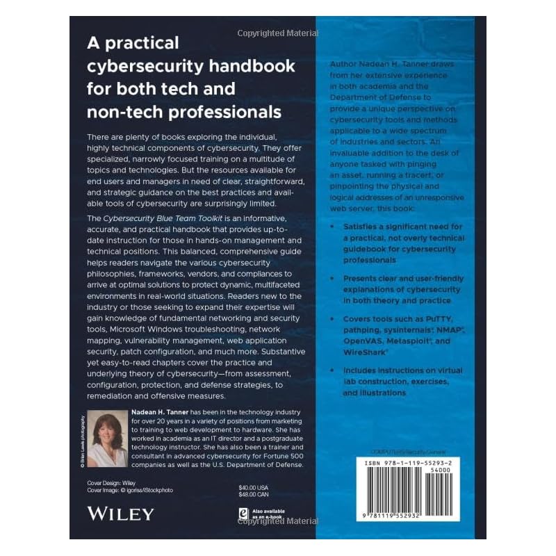 Cybersecurity Blue Team Toolkit A Practical Handbook To Cybersecurity for Both Tech