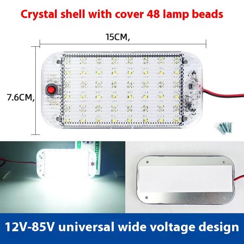 1Pcs Car Ceiling Indoor Interior Lamp For Motorhomes Led Bars 12v-85v Led Car Universal Roof Bars Car Reading Light Trunk Light