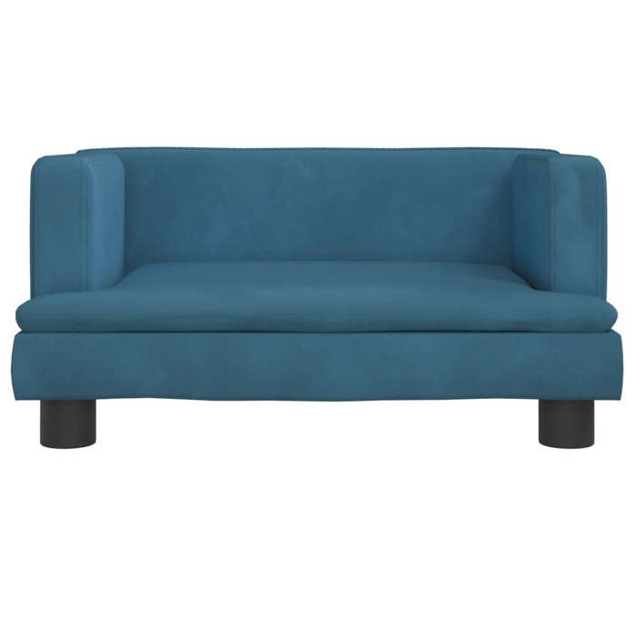 VidaXL Canapé pour enfants bleu 60x40x30 cm velours, mini canapé, mini canapé-chaise, mini canapé pour enfants 3196317
