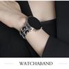 Modisches Armband für Damen, Ersatzarmband für Google Pixel Watch 3 2, 45 mm, 41 mm, Lederarmband mit Metallgliedern, Correa für Pixel Watch-Zubehör