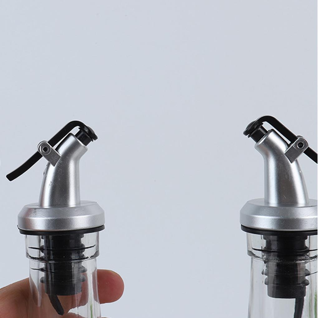 Pulverizador de botella de aceite de oliva, dispensador de licor, vertedores de vino, tapón superior abatible, herramientas de cocina