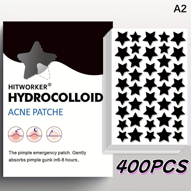 

200/400 шт. Чорні патчі від прищів у формі зірки, без спирту, не подразнюють, дихаючі, абсорбуючі, модні, ультратонкі A2