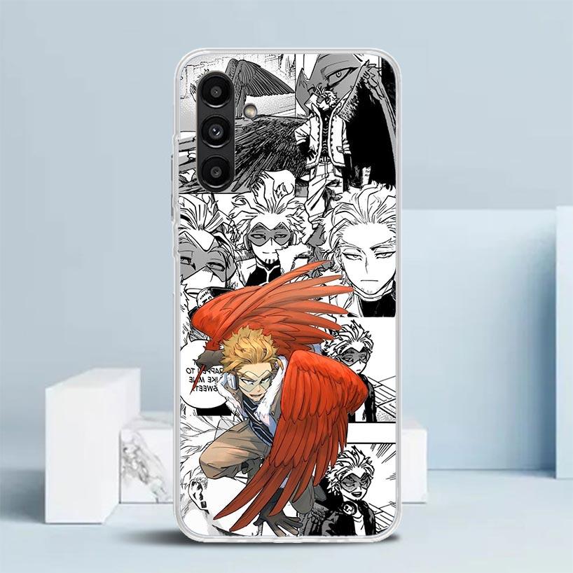 Hawks MHA My Hero A-Academy Cover for Samsung Galaxy A17 A37 A57 A16 A26 A36 A56 A15 A14 A55 Phone Case A13 A53 A25 A35 A24 A34