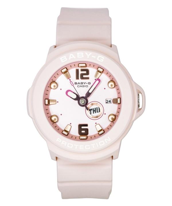 Casio Baby-G Plus Analog Resin Strap Pastel Pink Dial Quartz BGA-15K-4A 100M Women s Watch