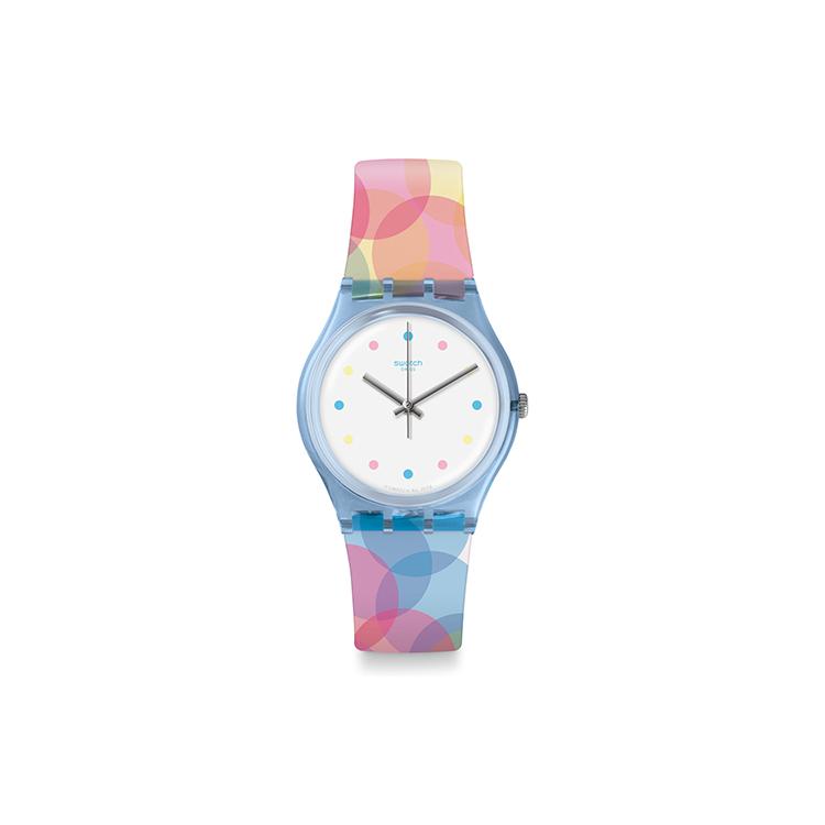 SWATCH Women s White Watch GS159 GS159 Pink Blue