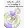 Summer Pool Water Environmentally Friendly Thickened 3-6 Years Old Awning Striped Seat with Handle Inflatable Children's Swimming Ring