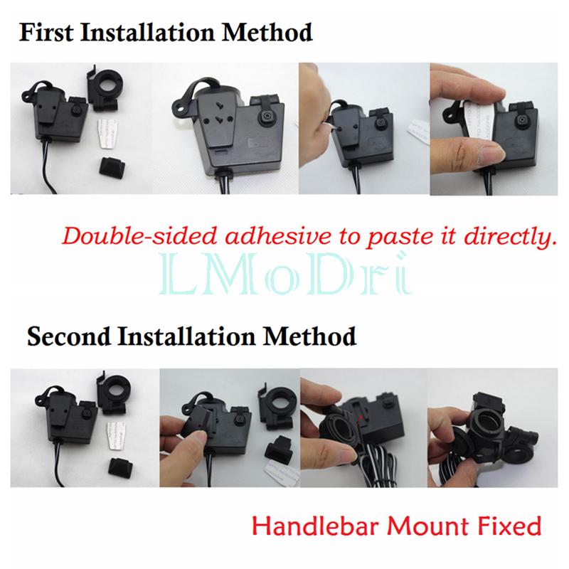 LMoDri 12V USB Motorcycle Cigarette Lighter Power Port Phone Charger Integration Outlet Socket Power