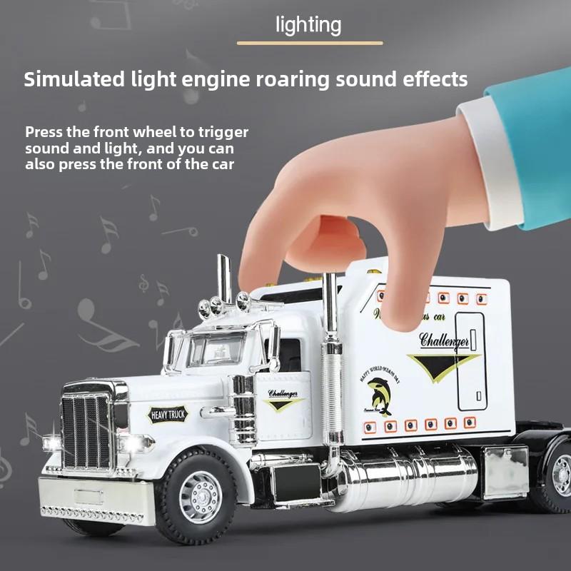 1:24 Legierte Traktor-LKW-Modellspielzeug mit Ton und Licht Diecast Metallauto für Kinder Fahrzeug
