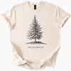 Blue Spruce Tree Graphic Shirt Nature Art Tshirt