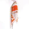 Great HERMES Stall Arcs en Ciel Rainbow Orange Gray Multi cashmere Women Used