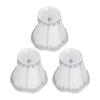 3PCS Modern Fabric Lampshade Clip On Design 4.7 Inch Height Chandelier Lamp Shades Lamp Cover Wall Lamp