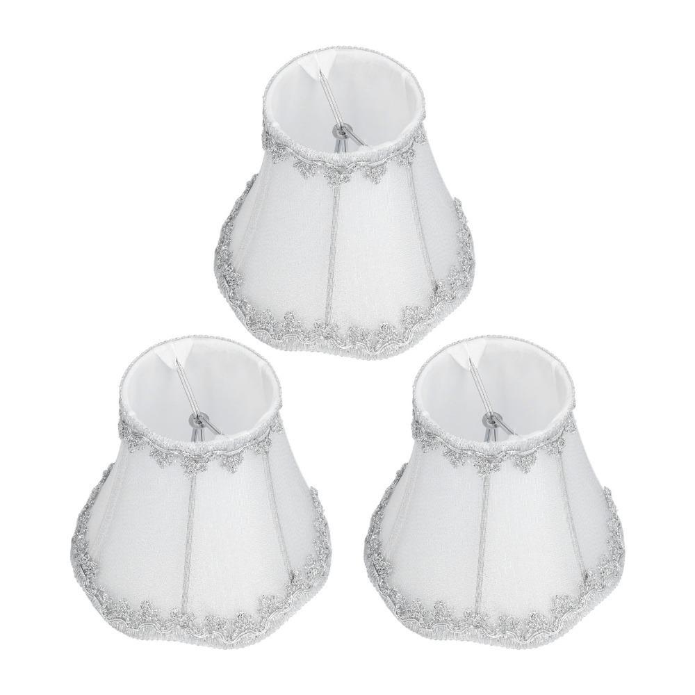 

3PCS 4.7 inch Height Lampshade Clip On Design Small Lamp Shades Modern Wall Lamp Shade Indoor Lamp срібний