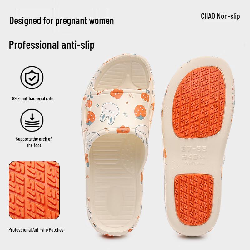 XGGC Maternity Non-slip EVA Bathroom Slippers 39-40