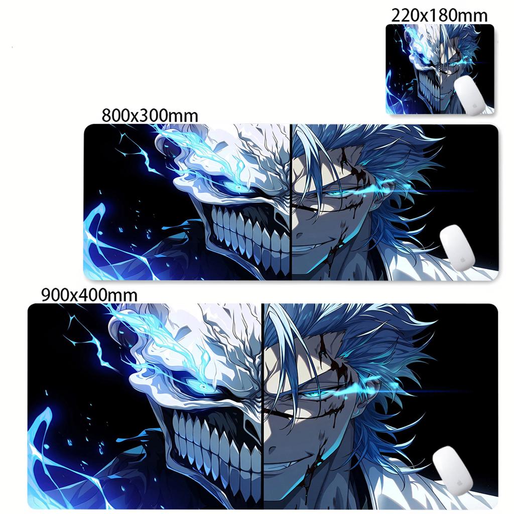 Large Mouse Pad Black White Anime BLEACH Mause Mats Gaming Accessories Office Gamer Keyboard Desk Mat Kurosaki Ichigo Mousepad