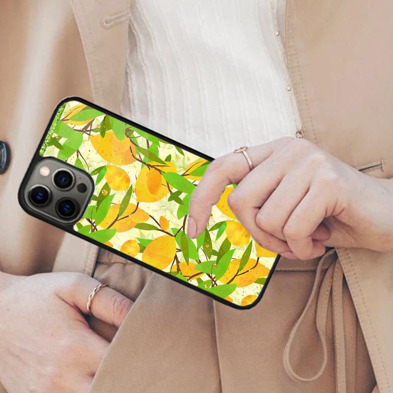 Summer Fruit Lemon Magnetic Phone Case For APPLE iPhone 17 Air 16 14 13 12 Pro Max 15 Plus Wireless Charge With MagSafe Cover