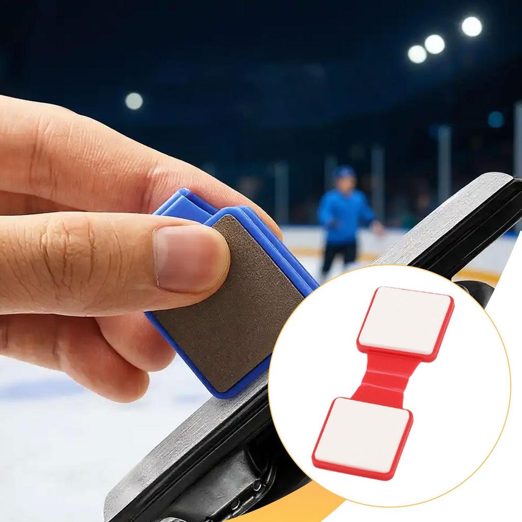 Ice Skate Edge Trimmer Double Sided Diamond Sharpener Compact Roller Knife Sharpening Tool for Skaters
