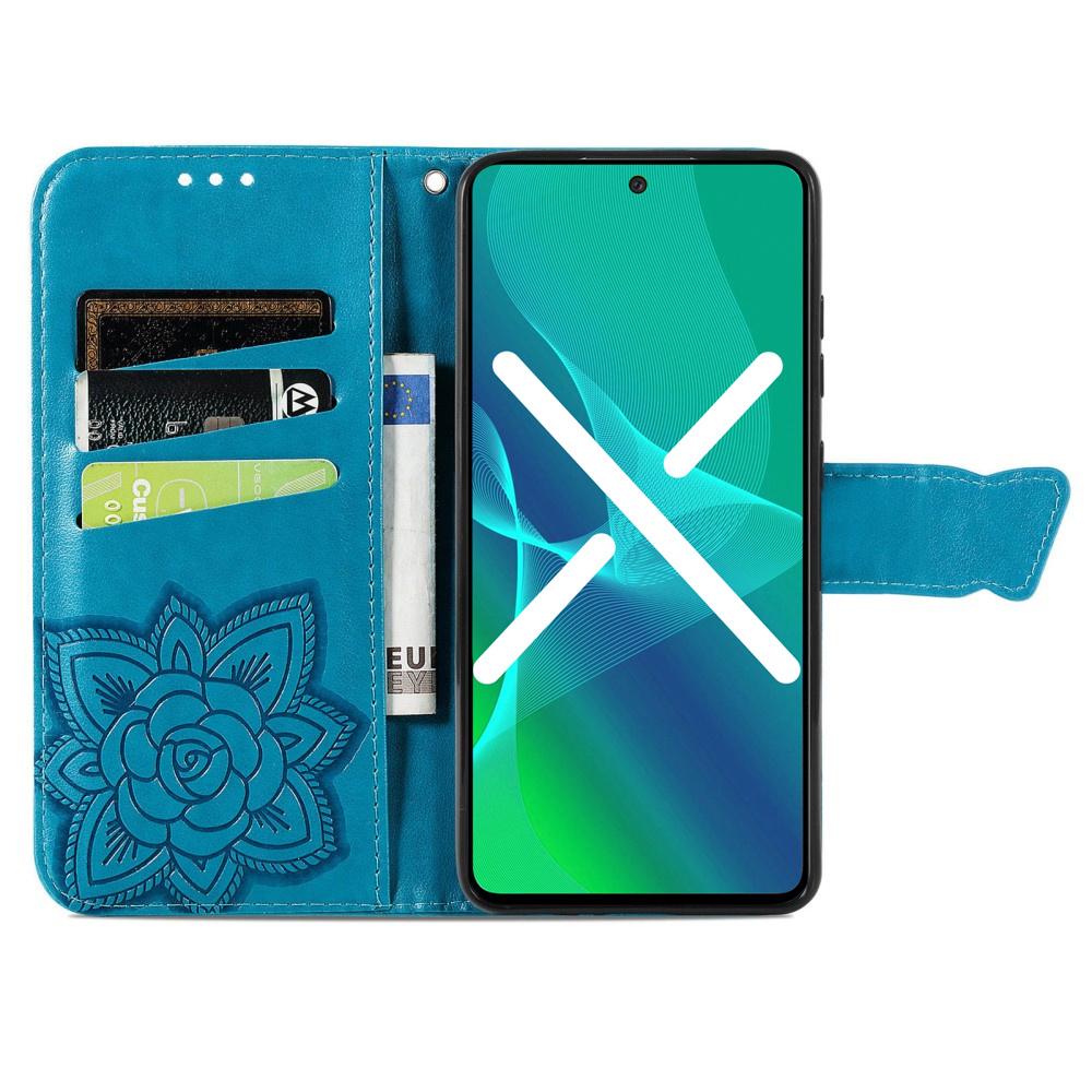 Realme 11 5G Flip Case, Butterfly, Blue