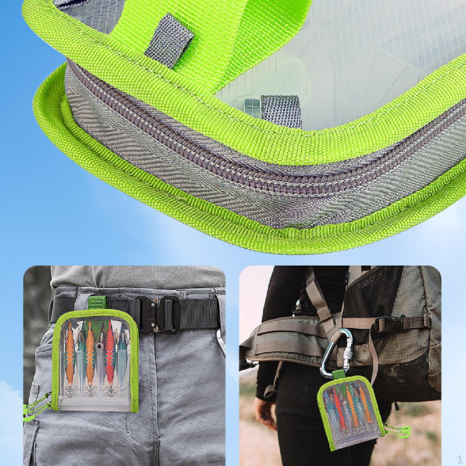 

Bag Lure Case 6 Compartment Convenient Gear Versatile Compact Storage Box Fishing Tackle зелений