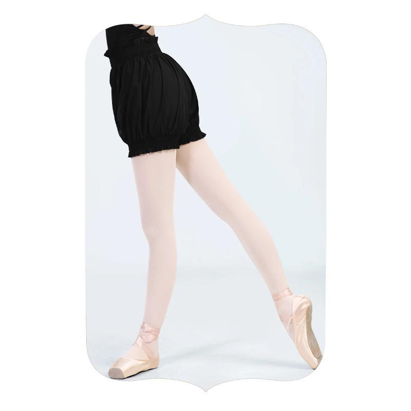 Women's High Waist Flower Bud Short Pants Dance Shorts Adult Ballet Shorts Safety Pant