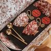 Rose Europäisches Keramik Knochenporzellan Kaffeetassen-Set Retro Britisches Nachmittagstee-Set Teetasse Geschenkbox Hochzeitsgeschenk