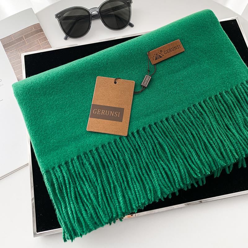 VISROVER New 20 Colors Woman Winter Scarf Fashion Female Shawls Cashmere Handfeeling Winter Wraps Solid Color Winter Hijab Gift