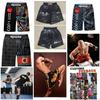 MMA Muay Thai Kickboxen Shorts Fitness Unisex Herren Damen Workout Schnelltrocknend Druck Elastischer Bund Gym Fitness Training