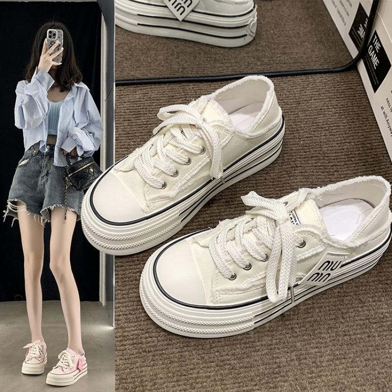 Fashion 2024 Brand Leather Women Sneakers White Platform Woman Sneakers Female Vulcanized Shoes hot sale Casual Ladies zapatillas mujer