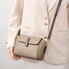 Women's Leather Shoulder Bag Women's High-end Sense Versatile White Spring and Summer Design Sense Niche Bag Women's Small Bag Messenger Bag