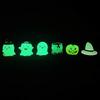 DIY Halloween Ghost Miniatures Pumpkin Ghost Ornament Halloween Luminous Ornament  Party Props