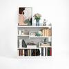 Functional Standing Shelf, Modern Bookshelf with Open Compartments as Room Divider, Versatile Storage Shelf