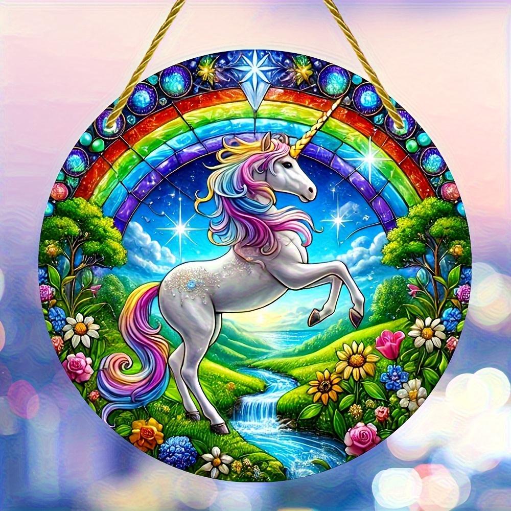 

2D Flat Acrylic Unicorn Sun Catcher, Nurseries, Vintage Home Decor Wall for Bar Kitchen, Restaurant Shop Wall Decor, Home Decor 20*20cm