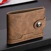 PU Leather Men Short Wallet Ultra Slim Credit Card Holder Multi Card Case Purse Business Portable Fashion Wallet Coin Money Bag