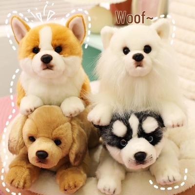 Adorable Realistic Sleeping Plush Dog Toy - Pomeranian, Labrador, Husky, Corgi - Perfect Gift for Women