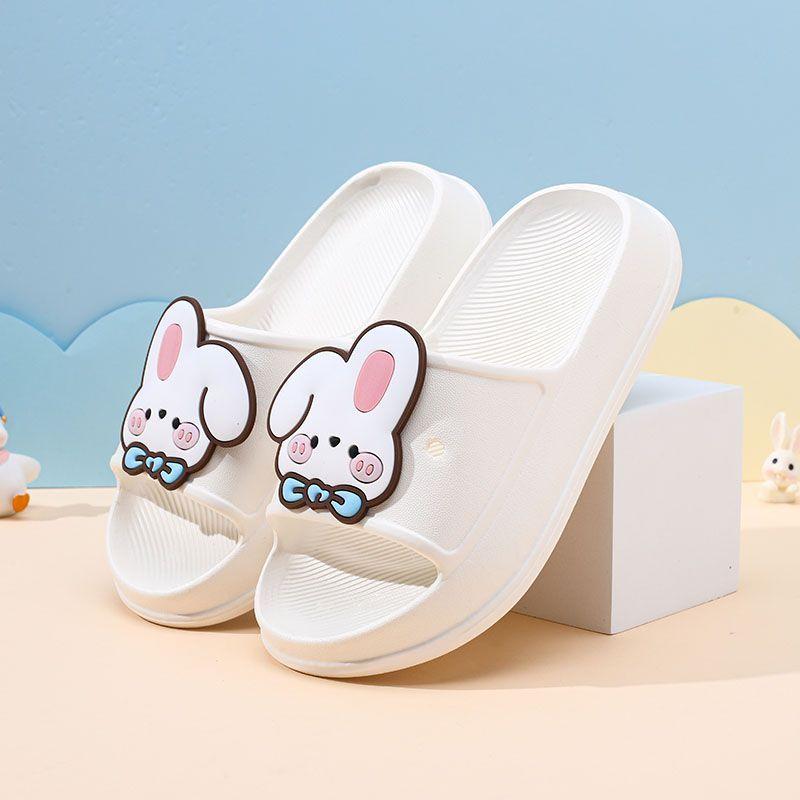 Pattern Charming Rabbit Childrens Slippers Versatile Eva Shoes For Seasons All