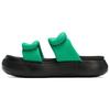 Mayu Puffy Slides 'Green Black' Women's (Unisex) Slide Slippers 399450 03