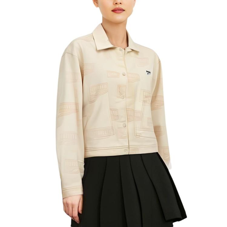 PUMA Downtown Jackets Women's White Lapel Moderate Other 537639-65