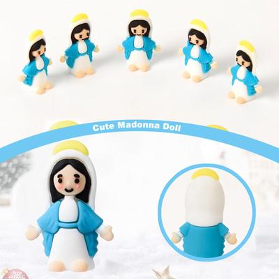 Pequena estatueta miniatura estatueta para esconde-esconde presentes religiosos clássicos Cristo Salvador para o domingo Páscoa enchimentos de ovos presente de batismo