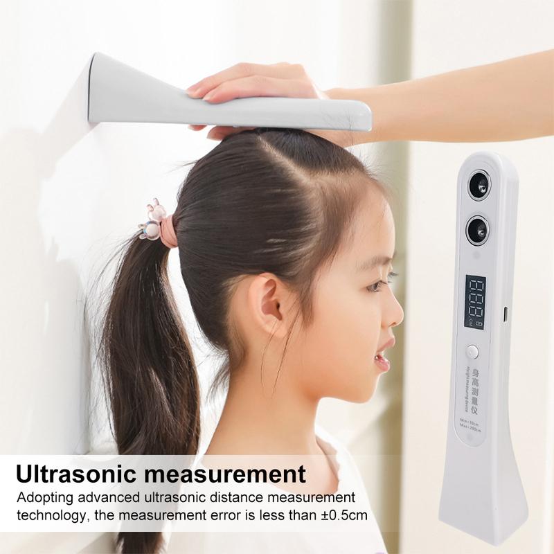 Ultraschall-Größenmessgerät Hohe Genauigkeit Größenmess-Stadiometer Tragbares Größenmessgerät für Erwachsene Kinder