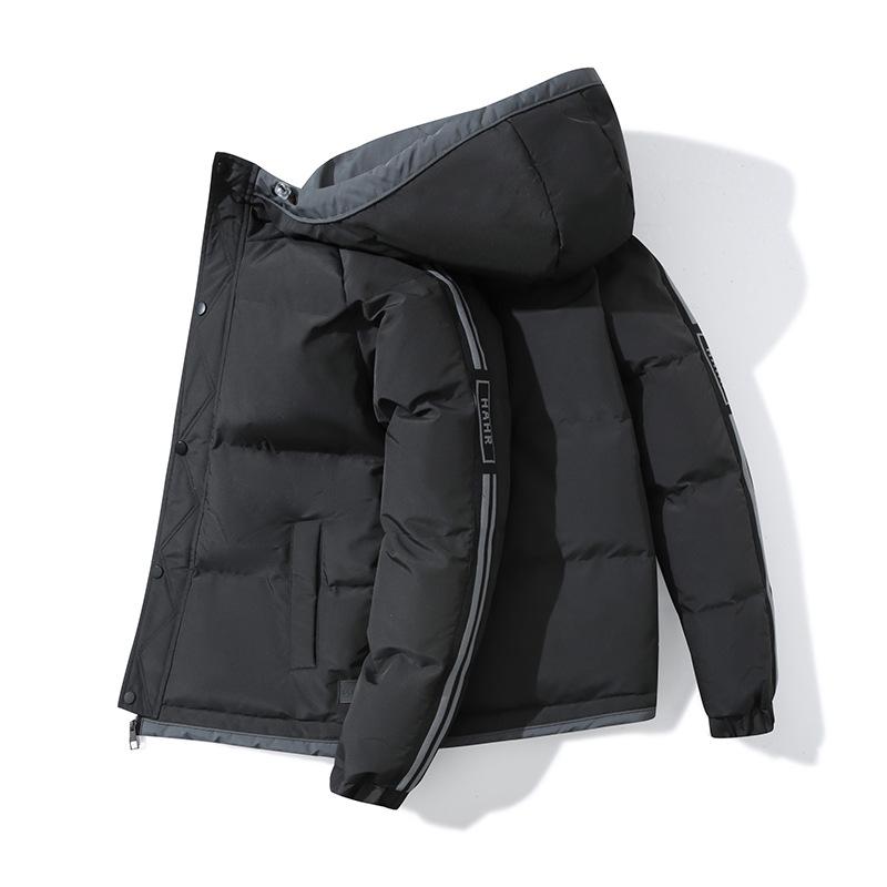 Men's Thickened Warm Hooded Winter Cotton Jacket - Trendy, Loose-Fit Coat