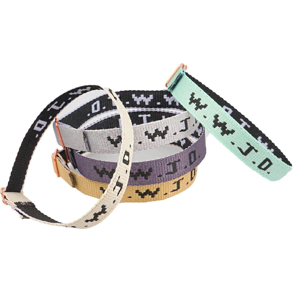 WWJD Armbänder Set, 5 Stück, Gurtband Was würde Jesus tun Armbänder Christlich Handgemacht Bunt Verstellbar Religiös Gewebte Armbänder für Spendenaktionen