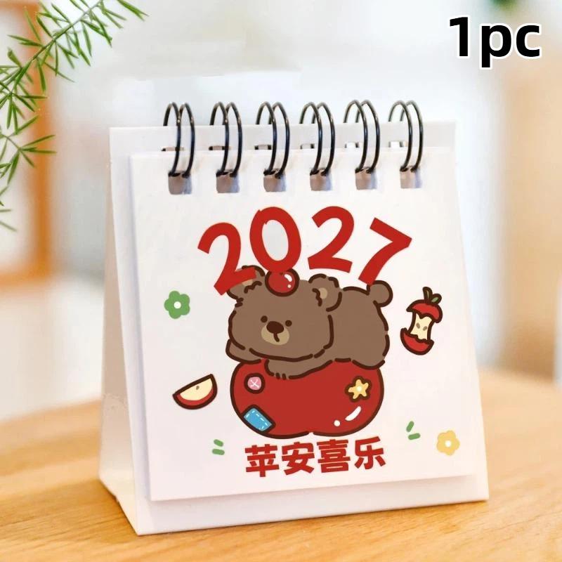 2027 Desk Calendar Mini Portable Travel Calendars Perfect For Home Office School Daily Schedule Planning Home Decor